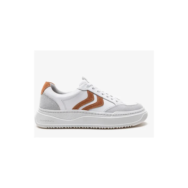 Democrata Tênis Feminino Denim Block Branco