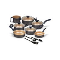 Conjunto Panelas Antiaderente 10 Peças Teflon Várias Cores