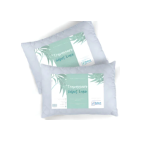 Kit 2 Travesseiros Select Luxo fibra antialérgica 70cm e 50cm branco