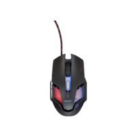 ACER Mouse Gamer Óptico Nitro NMW200 Sensor 6D de alta precisão Retroiluminado em 7 cores, Design Simétrico e ergonômico Preto com detalhes em vermelho