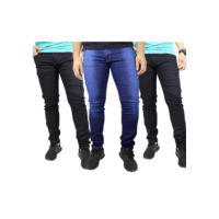 Kit 3 Calça Masculina Jeans com Elastano Slim Fit Promoção