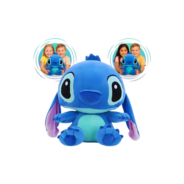 Pelúcia Urso Stitch Encantadora 30 Cm Qualidade Premium Azul
