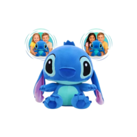 Pelúcia Urso Stitch Encantadora 30 Cm Qualidade Premium Azul