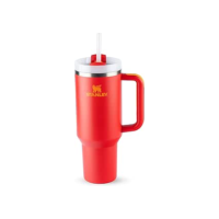 Stanley - Copo Quencher H2.0 FlowState 887ml - Copo de aço inoxidável com tampa, isolamento a vácuo, para água, chá gelado, café, smoothies e muito mais, Chili