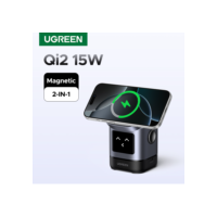 UGREEN Uno Qi2 25W Carregador magnético sem fio Suporte de carregamento com cabo para iPhone 16 Pro Max/AirPods 4 para carregador rápido MagSafe
