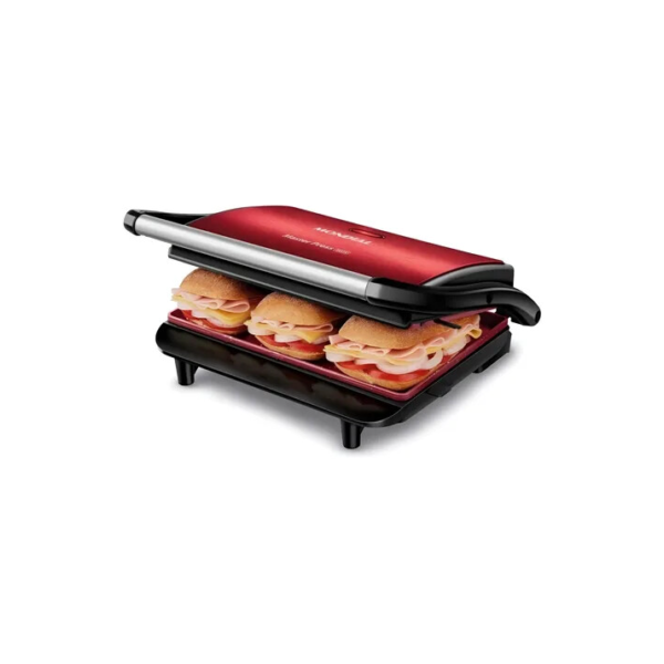 Grill e Sanduicheira Press Grill Red Ceramic PG-01-RC Vermelho e Preto 1000W Mondial