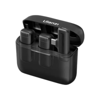 [Somente para Android] ULANZI Microfone de lapela sem fio J12 para telefone USB C, microfone plug-play 2 em 1 com capa de carregamento para telefone entrevista de gravação de vídeo