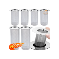 Ralo De Pia De Aço Inoxidável De 28/36mm Com Coletor De Resíduos/Filtro Anti-Colog Para Banheira/Banheiro