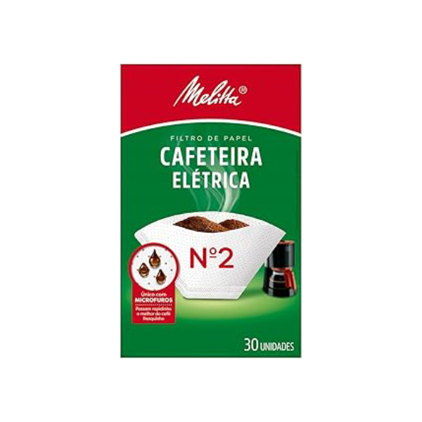Filtro de Papel Cafeteira nº 2 Melitta 30 Unidades
