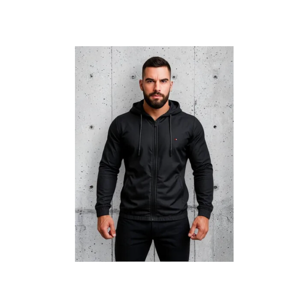 Jaqueta Corta Vento Masculino Sandrini Proteção C/ Capuz
