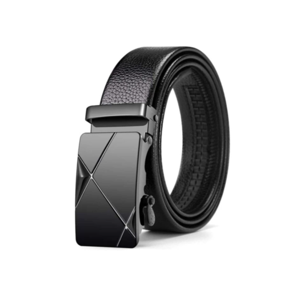 Cinto Social De Luxo Masculino Em Couro Fivela Automática