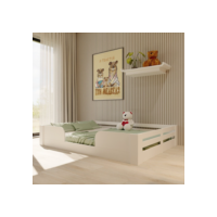 Cama Infantil Montessoriana Casal Liz Casatema Branco Perfect Wood