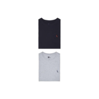 Kit 2 Camisetas Básicas Gota E Brasa Pica Pau Reserva - Preto+Cinza