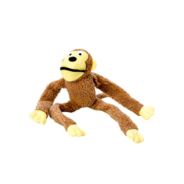Chalesco Brinquedo Macaco Marrom para Cães