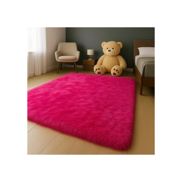 Tapete Arco Iris 1,00x1,50 Peludo Shaggy Macio Texfine