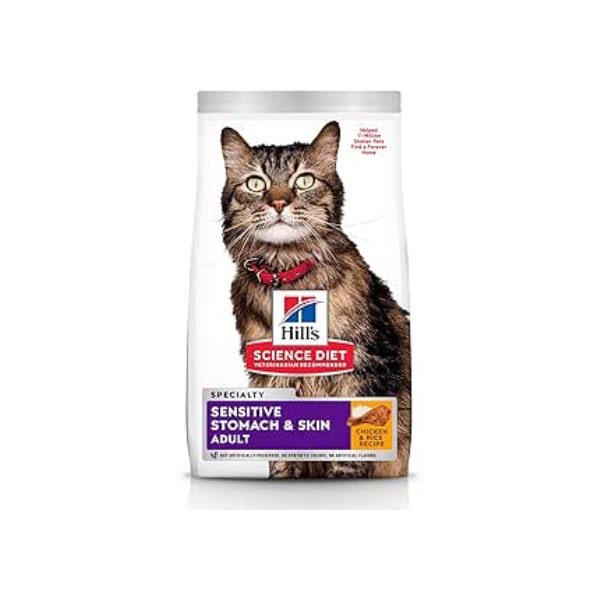 Ração Hill's Science Diet Pele Sensível para Gatos Adultos Sabor Frango - 1.5kg