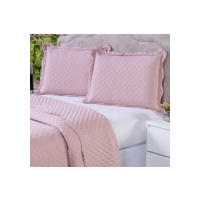Kit Cobre Leito Colcha Casal Queen 3 Pçs Dupla Face 400 Fios