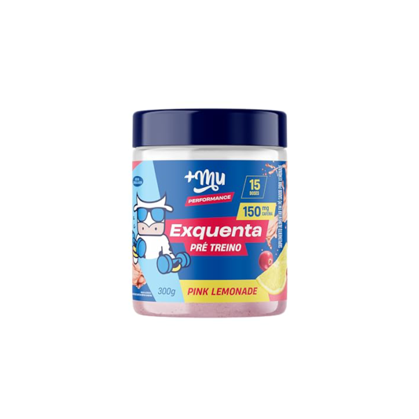 +Mu Pré Treino Exquenta Sabor Pink Lemonade - 300g