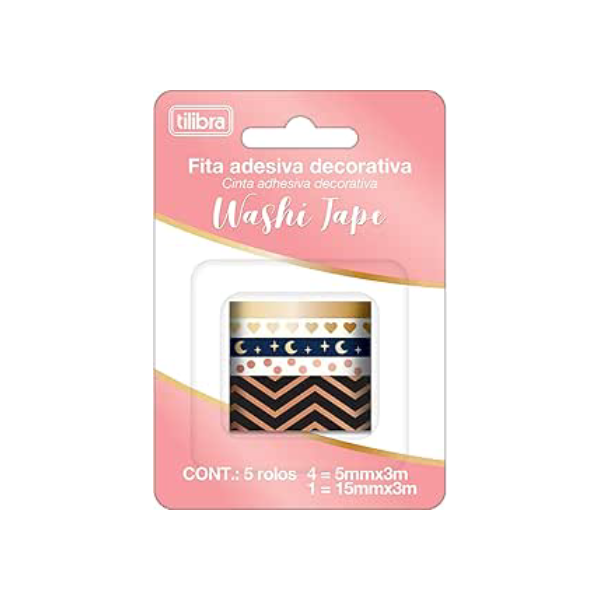 Tilibra - Fita Adesiva Washi Tape