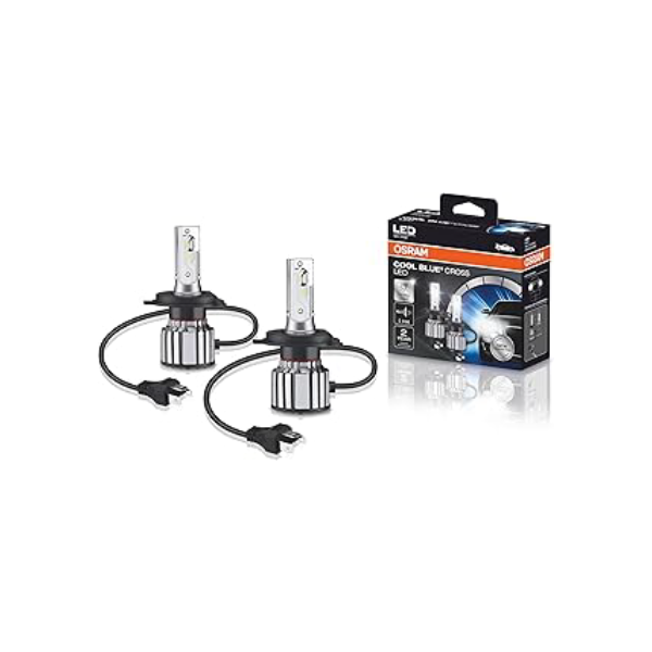 KIT LED COOL BLUE CROSS H4 OSRAM - 64193CW CBC - Potência 23W - Tensão 12V - 2 anos de Garantia - 6000K Branca Azulada