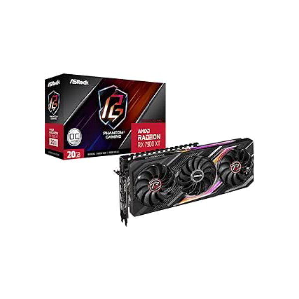 Placa de Video ASRock Radeon RX 7900 XT Phantom Gaming OC, 20GB, GDDR6, 320-Bit, Preto