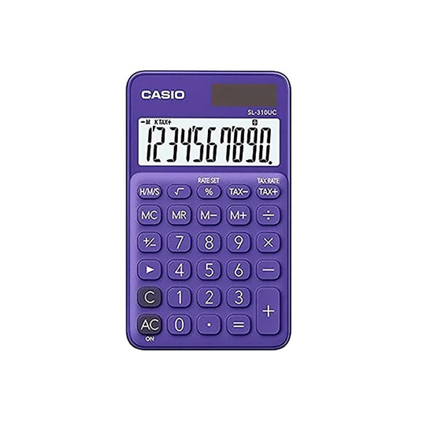 CALCULADORA DE BOLSO 10 DIGITOS SL310UC ROXA CASIO