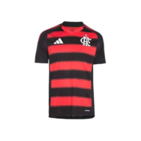 Camisa Flamengo 2025/2026 Torcedor Masculina (BR, Alfa, GG, Regular, Vermelho e Preto)