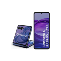 Smartphone Motorola Razr 50 Ultra - 512GB 24GB (12GB RAM+12GB Ram Boost) Tela dobrável 6,9" pOLED e externa 4” Moto AI camera IPX8 - Navy blue