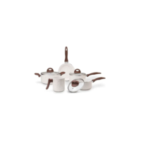 Jogo de Panelas Life 5 Peças Ceramic Vanilla Brinox