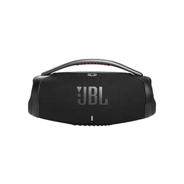 JBL, Caixa de Som, Boombox 3 Wi-Fi, Bluetooth, Dolby Atmos, À Prova d'água e Poeira - Preto