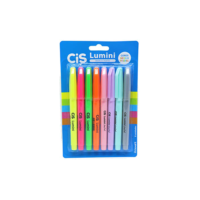 Marca Texto Lumini, CIS, 56.9802, Multicor, Blister com 8 unidades (Cores Pastel e Neon)