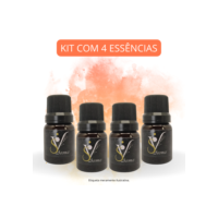 Kit 4 Essência para Aromatizador, Ambiente, Velas, Sabonetes 10ml (Concentrada à base de óleo)