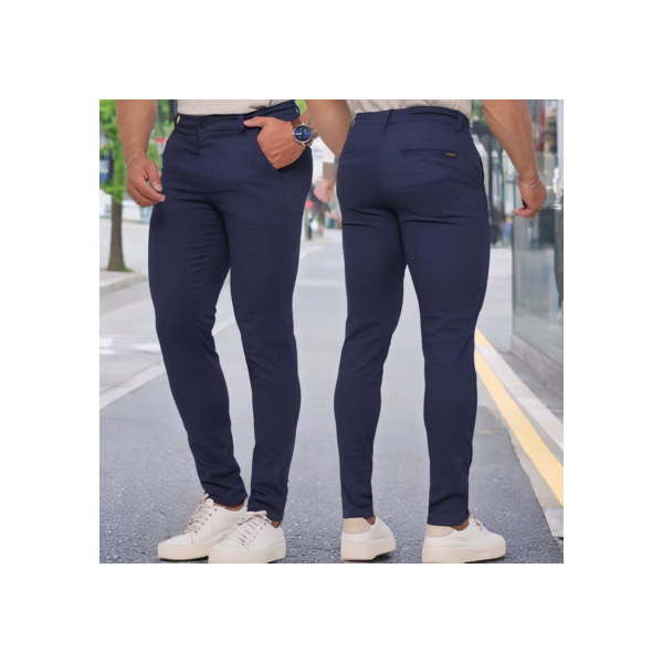 Calça Masculino Sport Fino Com Bolso Embutido , Sarja Brim Com Elastano Cores Lançamentos