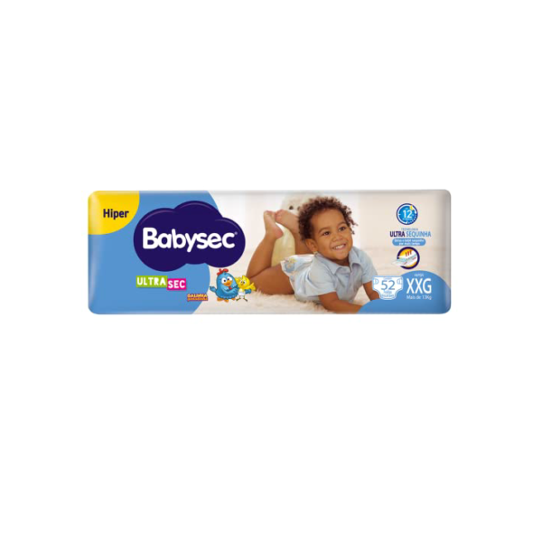 Babysec Fralda Galinha Pintadinha Ultrasec Xxg 52 Unidades Cor: Branco