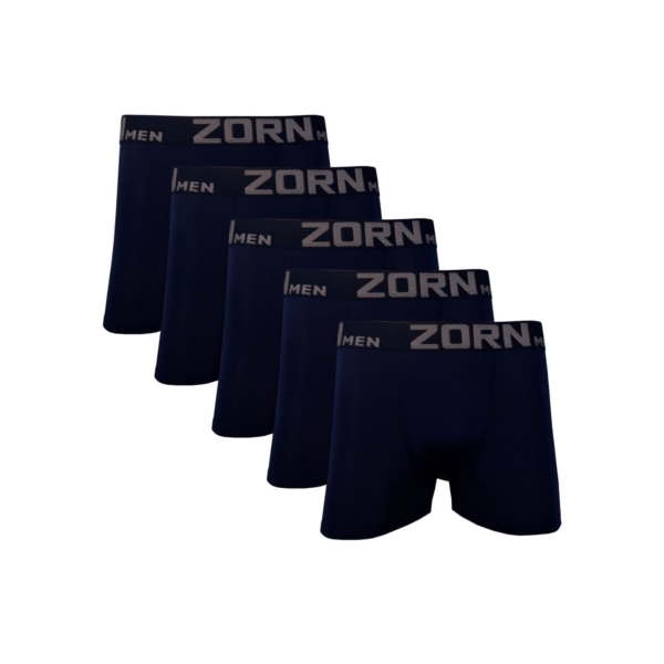 Kit 05 Cuecas Boxer Box Masculina Microfibra Pretas