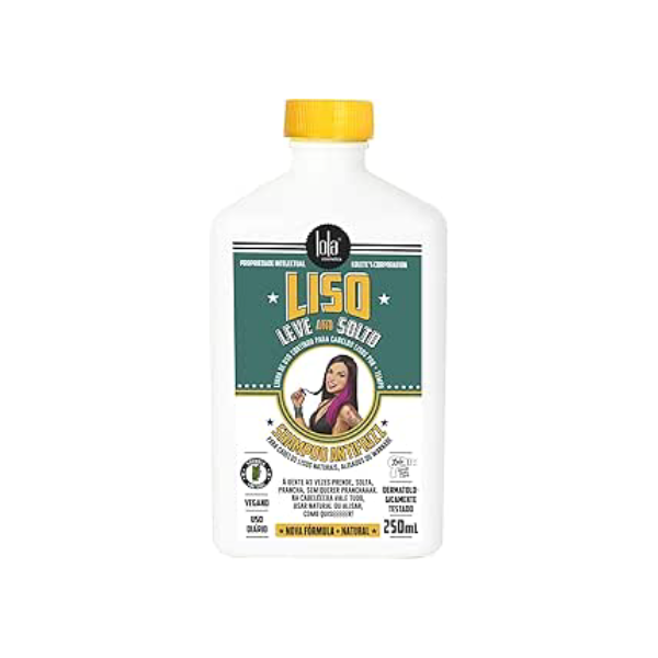 Liso Leve e Solto Shampoo 250ml , Lola Cosmetics
