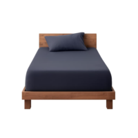 Decolab Jogo de Lençol 100% Algodão Premium Extra Macio - Roupa De Cama Antiácaro, Inclui Lençol Com Elástico (Forro) E Fronhas (Azul-marinho, Solteiro Simples)