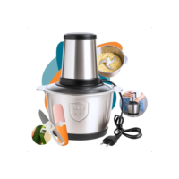 Processador Triturador Picador moedor de alimemto 2 litros em Inox Elétrico Carne Legumes vegetais 220 v 850w