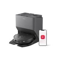 Robô aspirador de pó e passa pano Roborock S8 Pro Ultra, seca/esvazia/reabastece automaticamente, esfregão sônico e escovas duplas levantáveis, sucção 6.000Pa, desvio de obstáculos(RockDock Ultra)