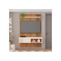 Painel Para Tv Jade Caemmun 1,20 Cor Freijó/off White