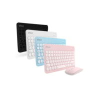 Kit Teclado E Mouse Bluetooth Ultrafino Design Elegante Compacto Compatível Celular Tablet Pc Notebook Recarregável Xtrad HK-8880