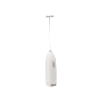 LYOR - Mini Mixer Misturador Elétrico para Bebidas - Inox e Plástico Branco - Eficiente e Compacto para Batidas e Misturas Rápidas