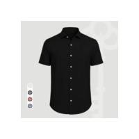 Camisa Social Masculina Gola Italiana Confortável