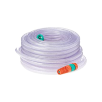 Mangueira Flex para Jardim, com Engates Rosqueados e Esguicho, Tramontina, 30 M, Transparente