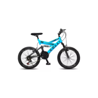 Bicicleta Colli Gps Dupla Suspensão Full Aro 20 21v Cor Azul Tamanho do quadro 14