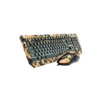 Combo Teclado E Mouse Warrior Kyler Gamer Army C/ Cabo-tc249