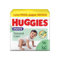 Huggies Fralda Pants Premium Natural Care XG - 56 Fraldas