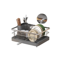 Escorredor De Louça Porta Inox Com 360° Automática Drenagem