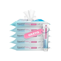 Bepantol Baby Kit Lenço Umedecido, Leve 5 Pacotes de 48 Unidades Cada e Ganhe Pomada Assadura Bebe 60g