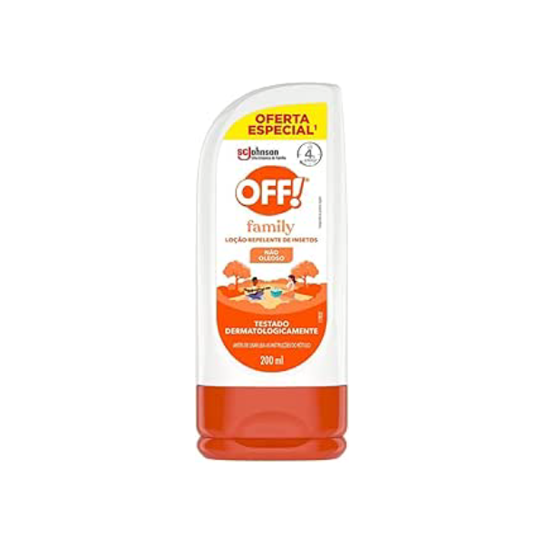 OFF! Family Repelente de Mosquitos, Protege por até 4h, Loção, 200ml